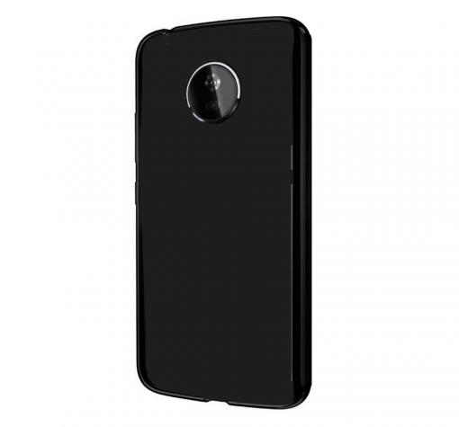 Силиконов калъф / гръб / TPU за Lenovo Moto G6 - черен / гланц