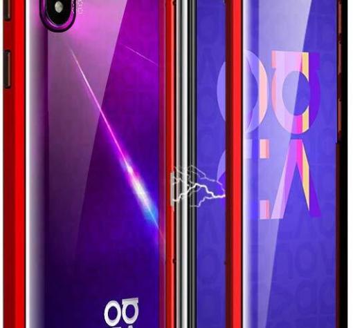 Магнитен калъф Bumper Case 360° FULL за Huawei Honor 20 / Huawei Nova 5T - прозрачен / червена рамка