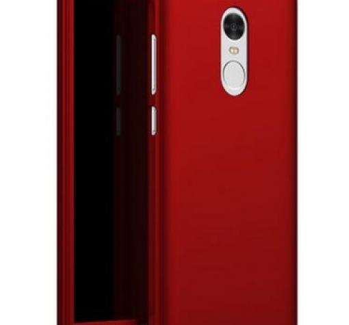 Твърд гръб Magic Skin 360° FULL за Xiaomi RedMi Note 4 / RedMi Note 4X - червен