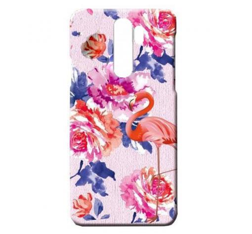 Силиконов калъф / гръб / TPU LUXO за Xiaomi Redmi Note 8 Pro - цветя / розово фламинго