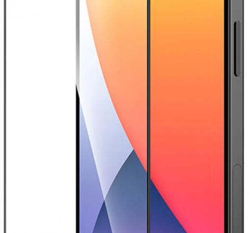 5D full cover Tempered glass screen protector Apple iPhone 12 /12 Pro 6.1' / Извит стъклен скрийн протектор Apple iPhone 12 /12 Pro 6.1'' - черен