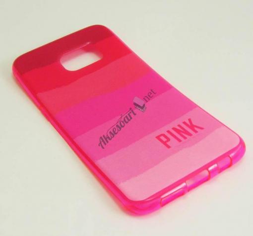 Силиконов калъф / гръб / TPU за Samsung S6 Edge G935 - PINK / розови нюанси