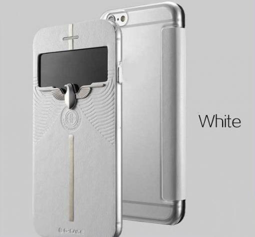 Луксозен калъф Flip тефтер S-View G-Case за Apple iPhone 6 4.7'' - бял