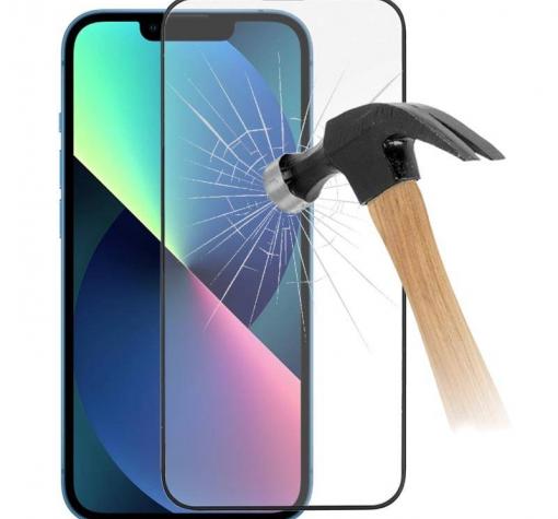 5D full cover Tempered glass Full Glue screen protector Samsung A37 5G / Извит стъклен скрийн протектор с лепило от вътрешната страна за Samsung A37 5G - черен кант