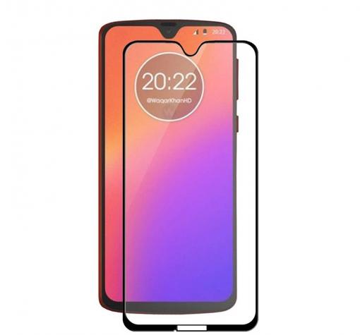 3D full cover Tempered glass Full Glue screen protector Motorola Moto G7 / Извит стъклен скрийн протектор с лепило от вътрешната страна за Motorola Moto G7 - черен