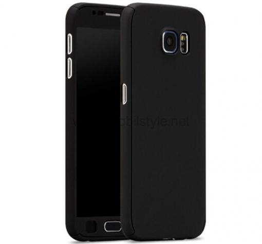 Силиконов калъф / гръб / TPU 360° KST за Samsung A3 2017 A320 - черен / лице и гръб