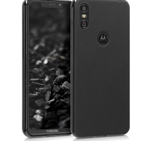 Силиконов калъф / гръб / TPU за Motorola One Macro - черен / мат