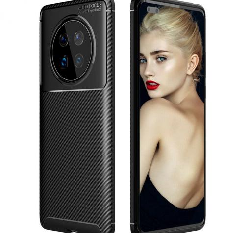 Луксозен силиконов калъф / гръб / TPU Auto Focus за Huawei Mate 40 Pro - черен / Carbon