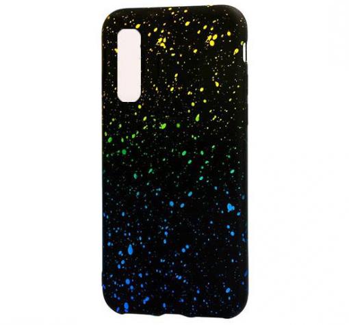 Луксозен силиконов калъф / гръб / TPU за Huawei P20 - метеор / жълто със синьо