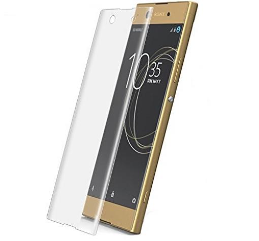 Оригинален извит стъклен скрийн протектор / 4D EQUIPTORS Screen Protector за Sony Xperia XA1 - прозрачен