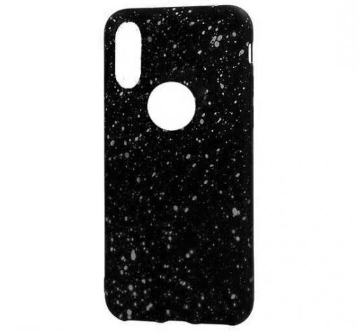 Луксозен силиконов калъф / гръб / TPU за Apple iPhone X / iPhone XS - метеор / бяло