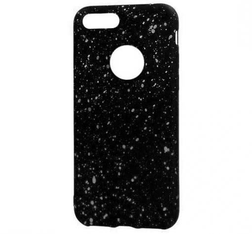 Луксозен силиконов калъф / гръб / TPU за Apple iPhone 6 / iPhone 6S - метеор / бяло