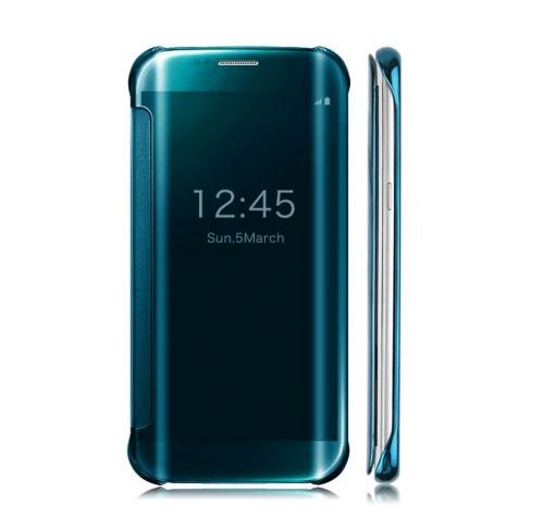 Луксозен калъф Clear View Cover с твърд гръб за Samsung S8 G950 - Тюркоаз