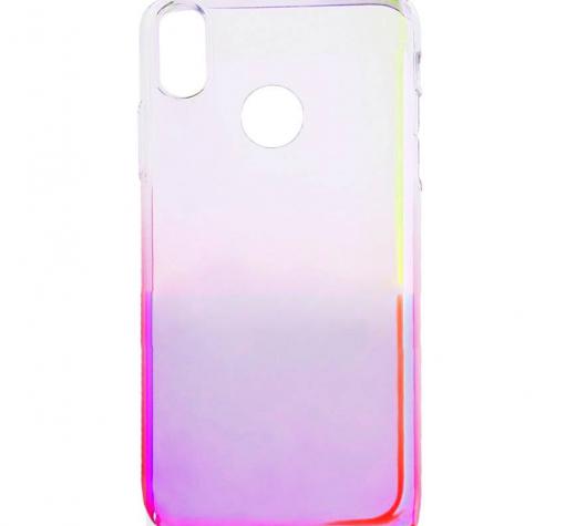 Силиконов калъф / гръб / TPU Ombre Case за Xiaomi Mi 8 - преливащ / златисто и розово