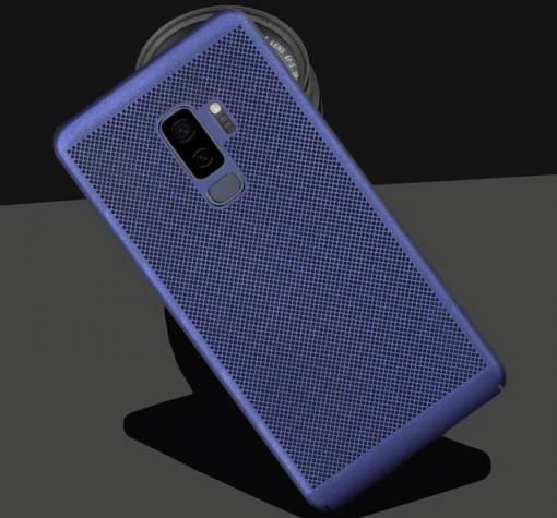 Твърд гръб за Samsung J6 2018 - син / Grid