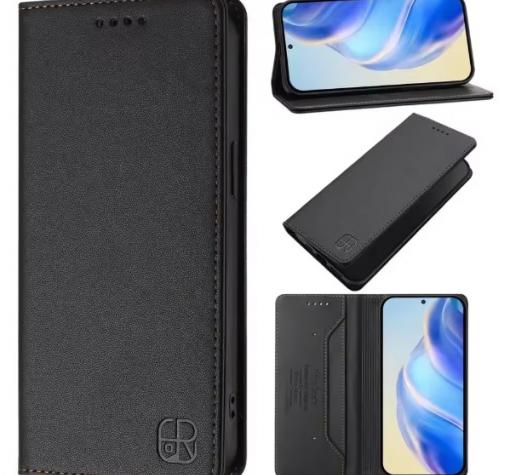 Кожен калъф Flip тефтер Magnetic Book Pro със стойка за Samsung S24 - черен