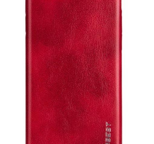 Луксозен гръб MOBEST Elite за Samsung S7 Edge G935 - кожен / червен