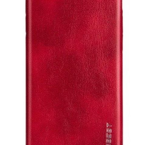 Луксозен гръб MOBEST Elite за Apple iPhone 7 / iPhone 8 - кожен / червен