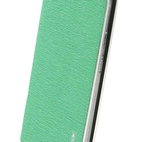 Луксозен кожен калъф Flip тефтер Vennus за Samsung A7 2018 A750F - зелен
