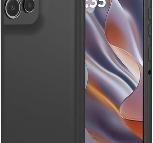 Силиконов калъф / кейс / Nano TPU за Motorola Moto G15 - черен гръб със защита за камерата