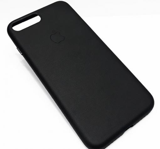 Луксозен кожен гръб за Apple iPhone 7 Plus / iPhone 8 Plus - черен