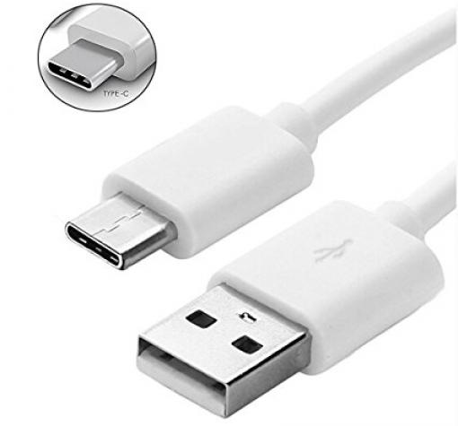 Оригинален USB кабел за Huawei P30 Lite - бял