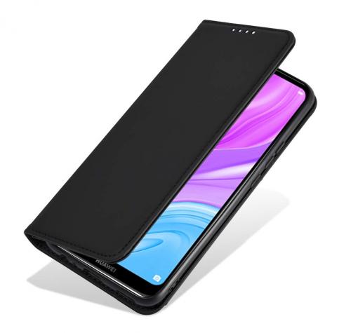 Кожен калъф Magnet Book със стойка за Samsung S24 Ultra - черен