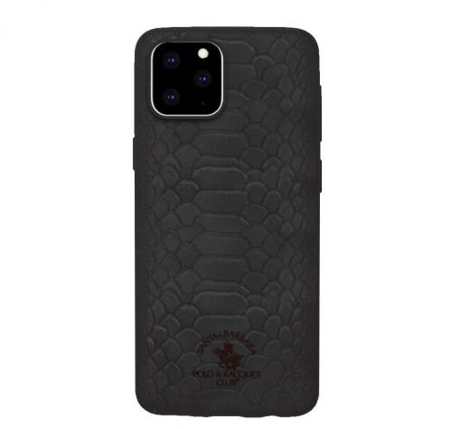 Луксозен твърд гръб със силиконова кант за Apple iPhone 11 Pro Max 6.5" - Santa Barbara Polo Club / Black SnakeЛуксозен твърд гръб със силиконова кант за Apple iPhone 11 Pro Max 6.5" - Santa Barbara Polo Club / Black Snake