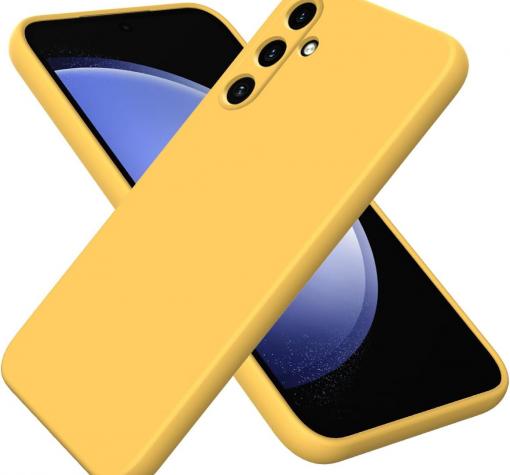 Силиконов калъф / кейс / Nano TPU за Samsung A15 - жълт гръб със защита за камерата