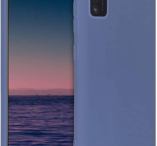 Силиконов калъф / гръб / TPU за Samsung A41 - тъмно син / мат