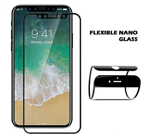 Удароустойчив скрийн протектор за Apple iPhone X - черен