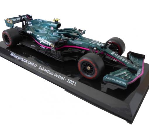 Метална кола Aston Martin AMR21 Sebastian Vettel 2nd Azerbaijan GP (Baku) Formula 1 2021 - Edicola 1:24