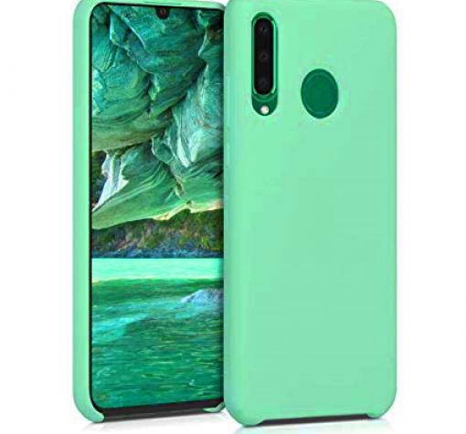Луксозен силиконов гръб Silicone Case за Huawei P30 Lite - зелен
