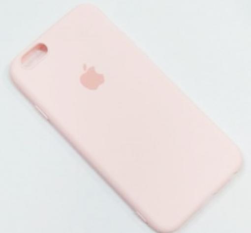 Силиконов калъф / гръб / TPU за Apple iPhone SE2 2020 - светло розов / лого