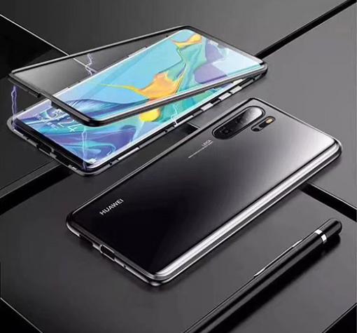 Магнитен калъф Bumper Case 360° FULL за Huawei Honor 20 / Huawei Nova 5T - прозрачен / черна рамка