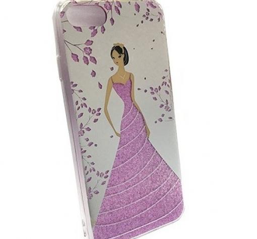 Луксозен гръб за Apple iPhone 7 - Princess / лилав