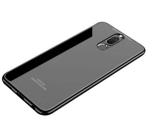 Луксозен стъклен твърд гръб за Xiaomi Redmi 8 - черен
