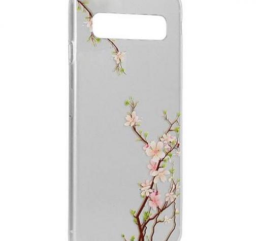 Луксозен силиконов калъф / гръб / TPU за Samsung S10 - прозрачен / Cherry