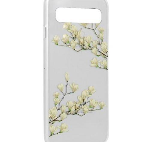 Луксозен силиконов калъф / гръб / TPU за Samsung S10 - прозрачен / Magnolia