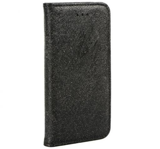 Лукзозен кожен калъф Magic Book със стойка за Huawei Honor 8 Lite - черен / Flexi
