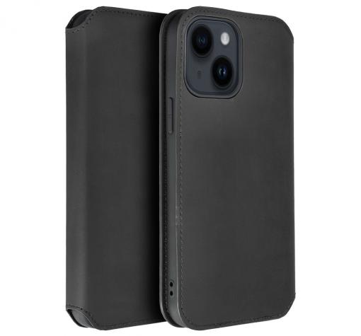 Луксозен кожен калъф Flip тефтер със стойка / Dual Pocket book / за Samsung S21 FE - черен