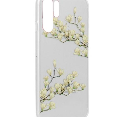 Луксозен силиконов калъф / гръб / TPU за Huawei P30 Pro - прозрачен / Magnolia