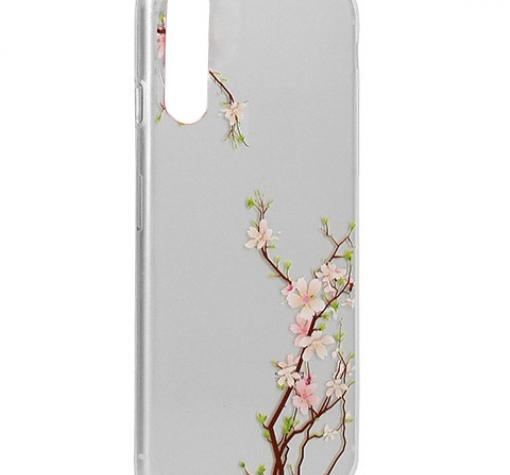 Луксозен силиконов калъф / гръб / TPU за Huawei P30 - прозрачен / Cherry