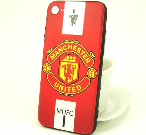 Луксозен твърд гръб за Apple iPhone 7 / iPhone 8 - червен / Manchester United