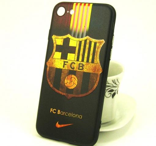 Луксозен твърд гръб за Apple iPhone 7 / iPhone 8 - цветен / FC Barcelona