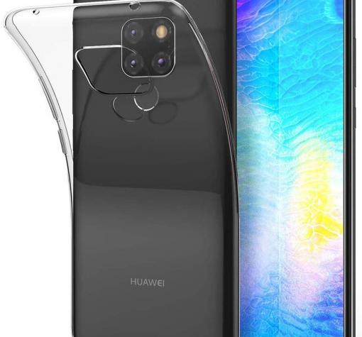 Силиконов калъф / гръб / TPU за Huawei Mate 20 - прозрачен