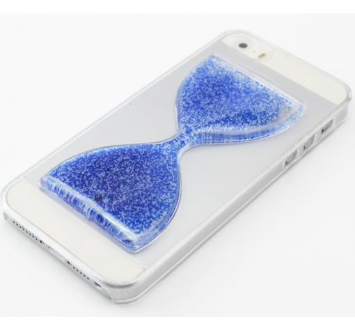 Твърд гръб / капак / за Apple iPhone 6 4,7"- прозрачен / пясъчен часовник син