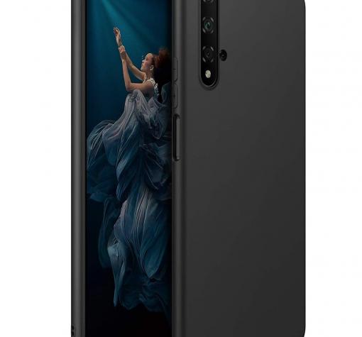 Силиконов калъф / гръб / TPU за Huawei Honor 20 / Nova 5T - черен / мат