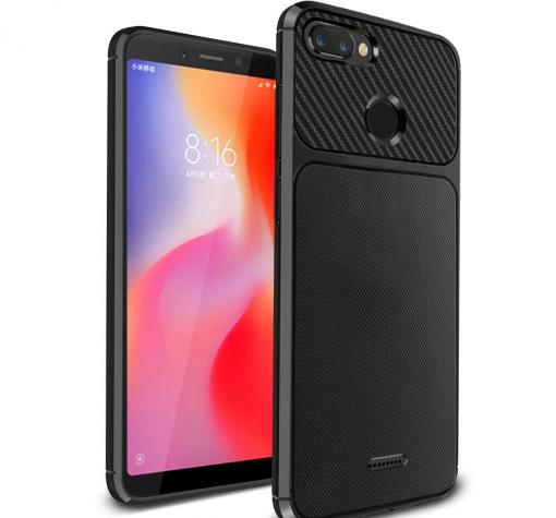 Силиконов калъф / гръб / TPU Hybrid за Huawei Honor 9 Lite - черен / Ferilinso Carbon