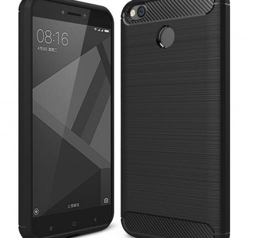 Силиконов калъф / гръб / TPU за Xiaomi RedMi 4X - черен / carbon